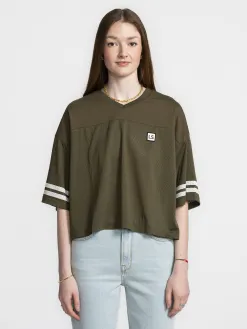 Les Soeurs Mesh T-Shirt Grace Khaki Clearance