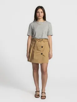 Edited Minirok met strik Tess Beige New