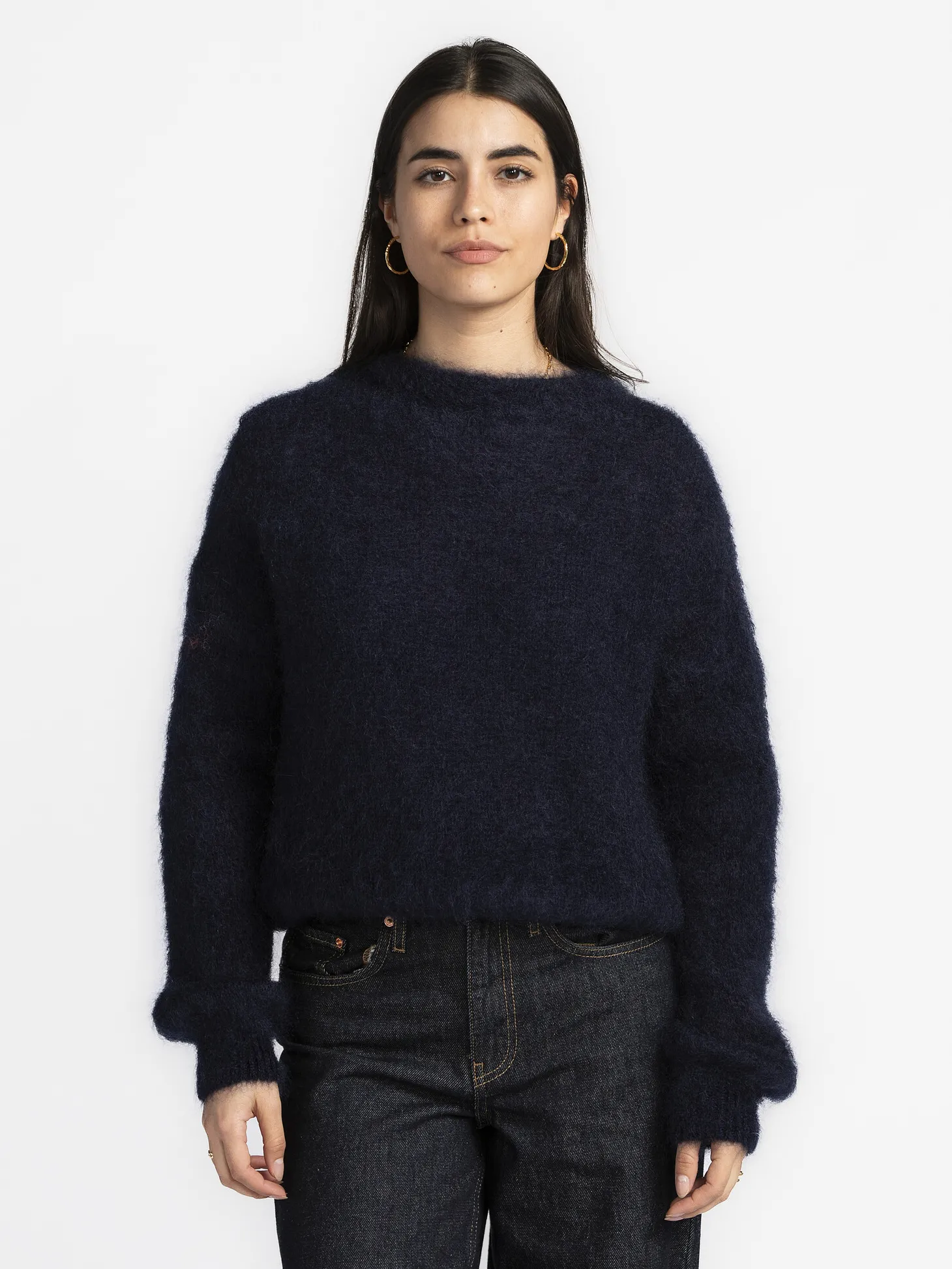 Le Marais Mohair Trui Viktor Navy Clearance