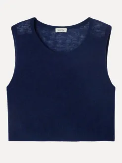 American Vintage Mouwloze sweater Dumy Navy Sale