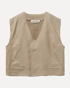 Sofie Schnoor Mouwloze top Inaya Camel Clearance