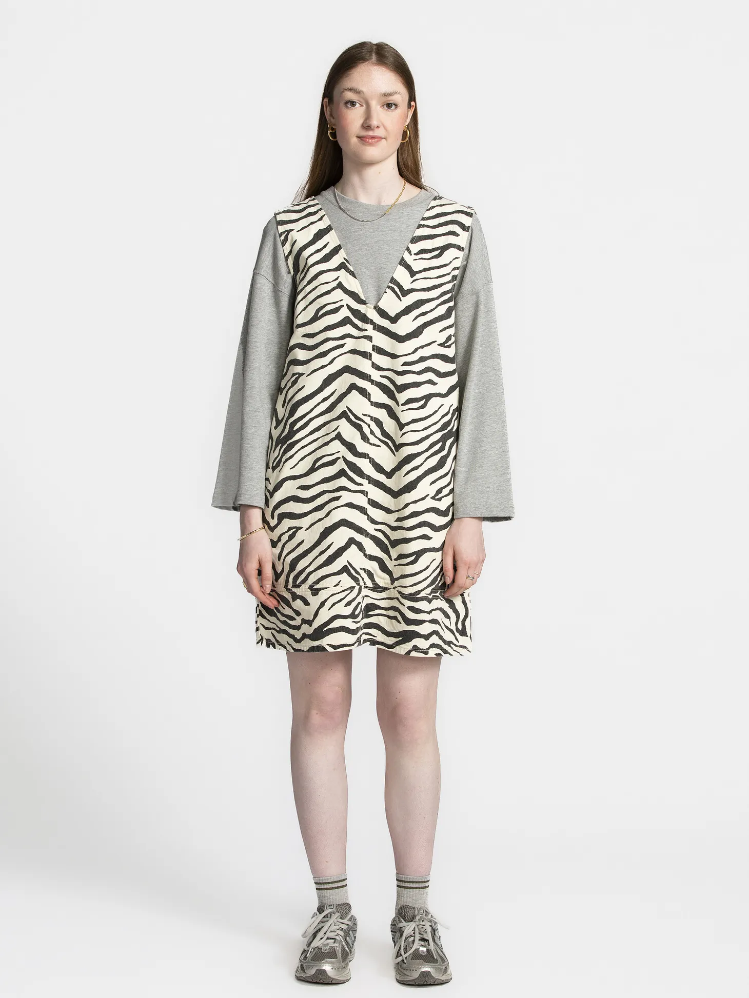 Sofie Schnoor Mouwloze zebrajurk Olympe Light+Yellow Clearance