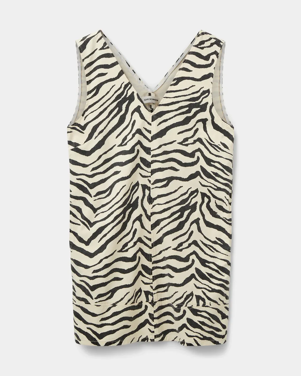 Sofie Schnoor Mouwloze zebrajurk Olympe Light+Yellow Clearance