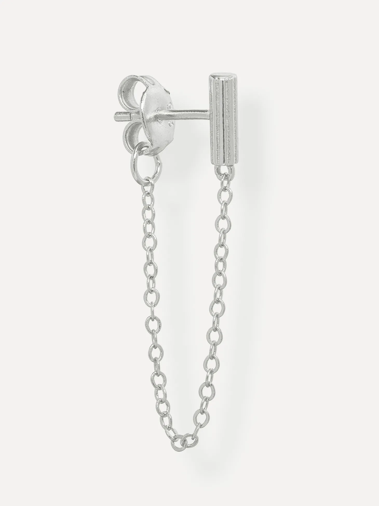 Les Soeurs Oorbel Cora Barre Chain Silver Discount