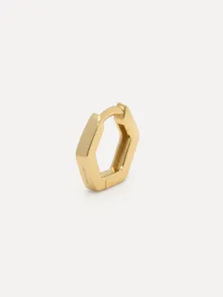 Les Soeurs Oorbel Jeanne Hexagon Gold Hot