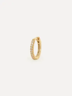 Les Soeurs Oorbel Jeanne Midi Strass Gold+Clear Sale