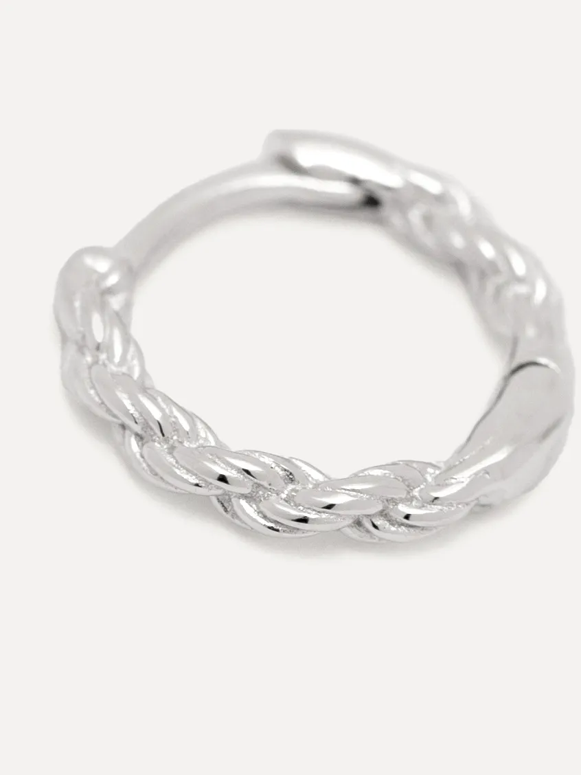 Les Soeurs Oorbel Jeanne Rope Silver Discount