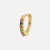 Les Soeurs Oorbel Jeanne Strass Multicolor Gold+Multicolor Outlet