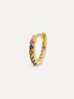Les Soeurs Oorbel Jeanne Strass Multicolor Gold+Multicolor Outlet