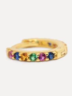 Les Soeurs Oorbel Jeanne Strass Multicolor Gold+Multicolor Outlet