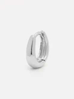 Les Soeurs Oorbel Joanne Oval Mini Silver Outlet