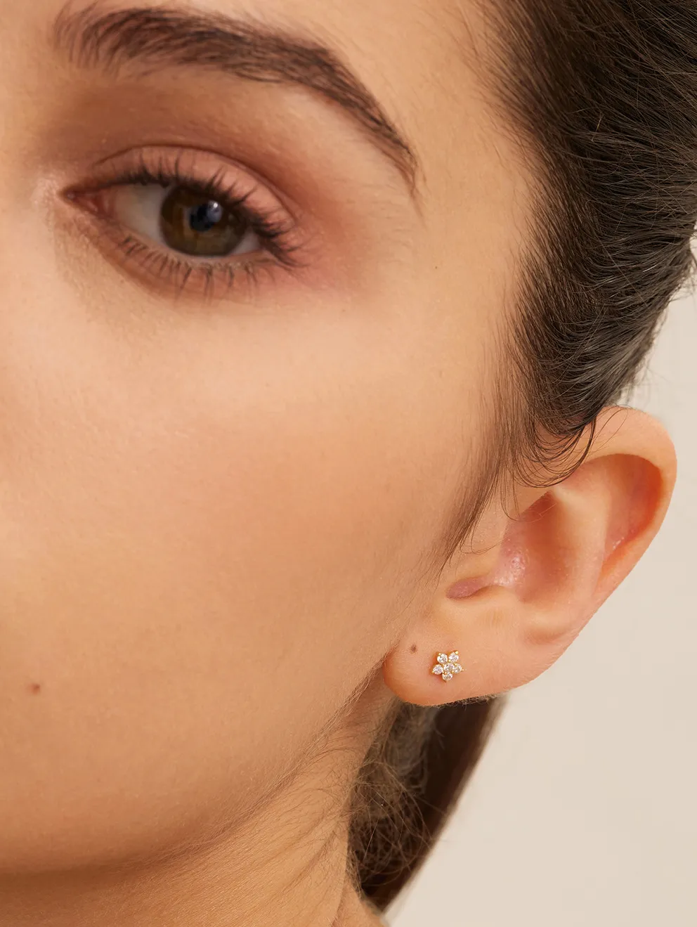 Les Soeurs Oorbel Jolie Flower Strass Gold Online