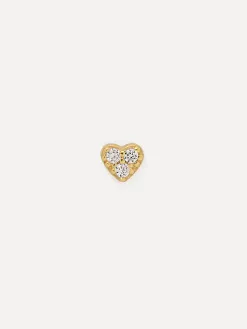 Les Soeurs Oorbel Jolie Heart Strass Gold Online