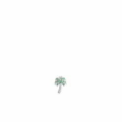 Les Soeurs Oorbel Jolie Palm Strass Silver Clearance