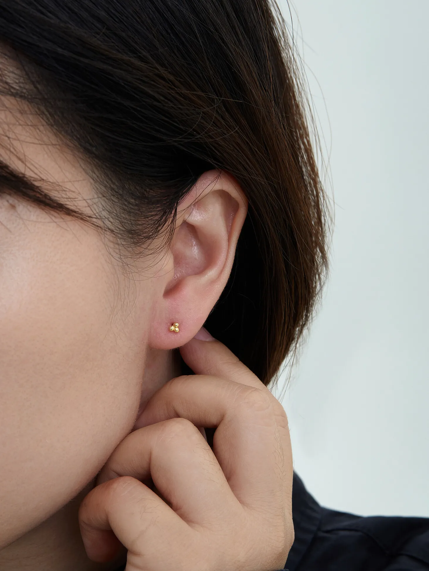 Les Soeurs Oorbel Jolie Triple Dot Gold Online