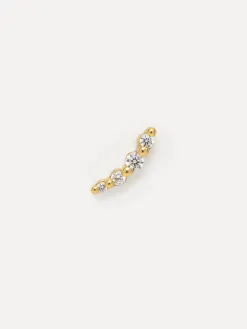Les Soeurs Oorbel Louise 4 Dots Strass Gold Best