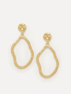 Les Soeurs Oorbellen Set Corine Small Flowy Gold New