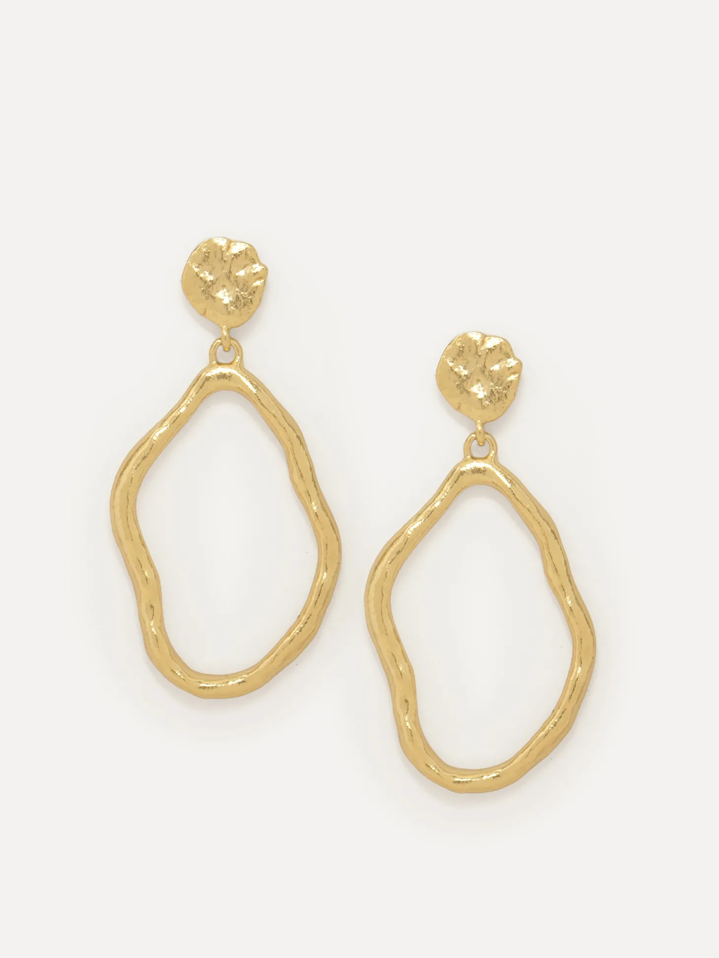 Les Soeurs Oorbellen Set Corine Small Flowy Gold New