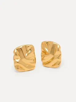 Les Soeurs Oorbellenset Fara Folded Gold New
