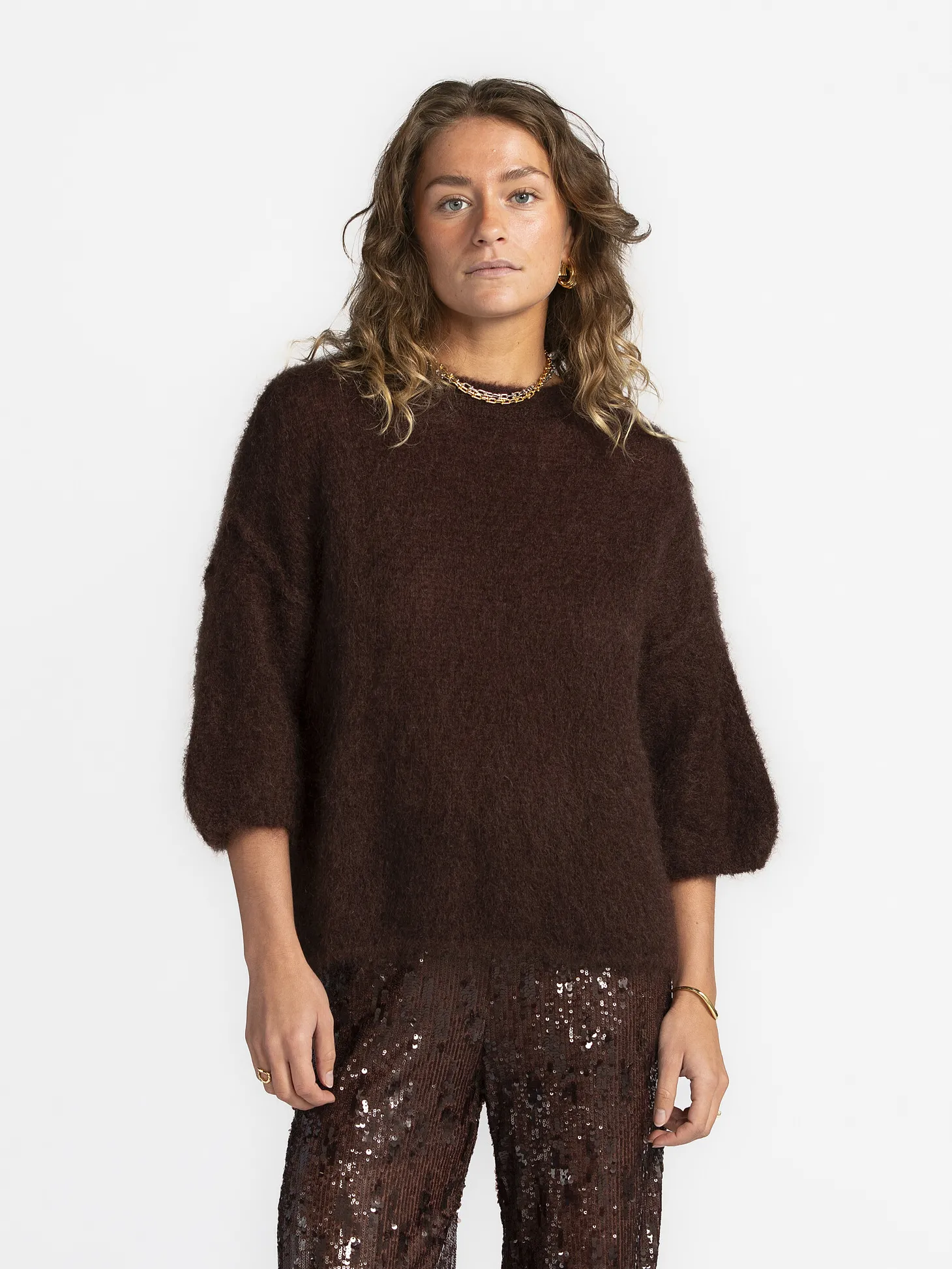 Le Marais Oversized Trui Stella Dark+Brown Fashion