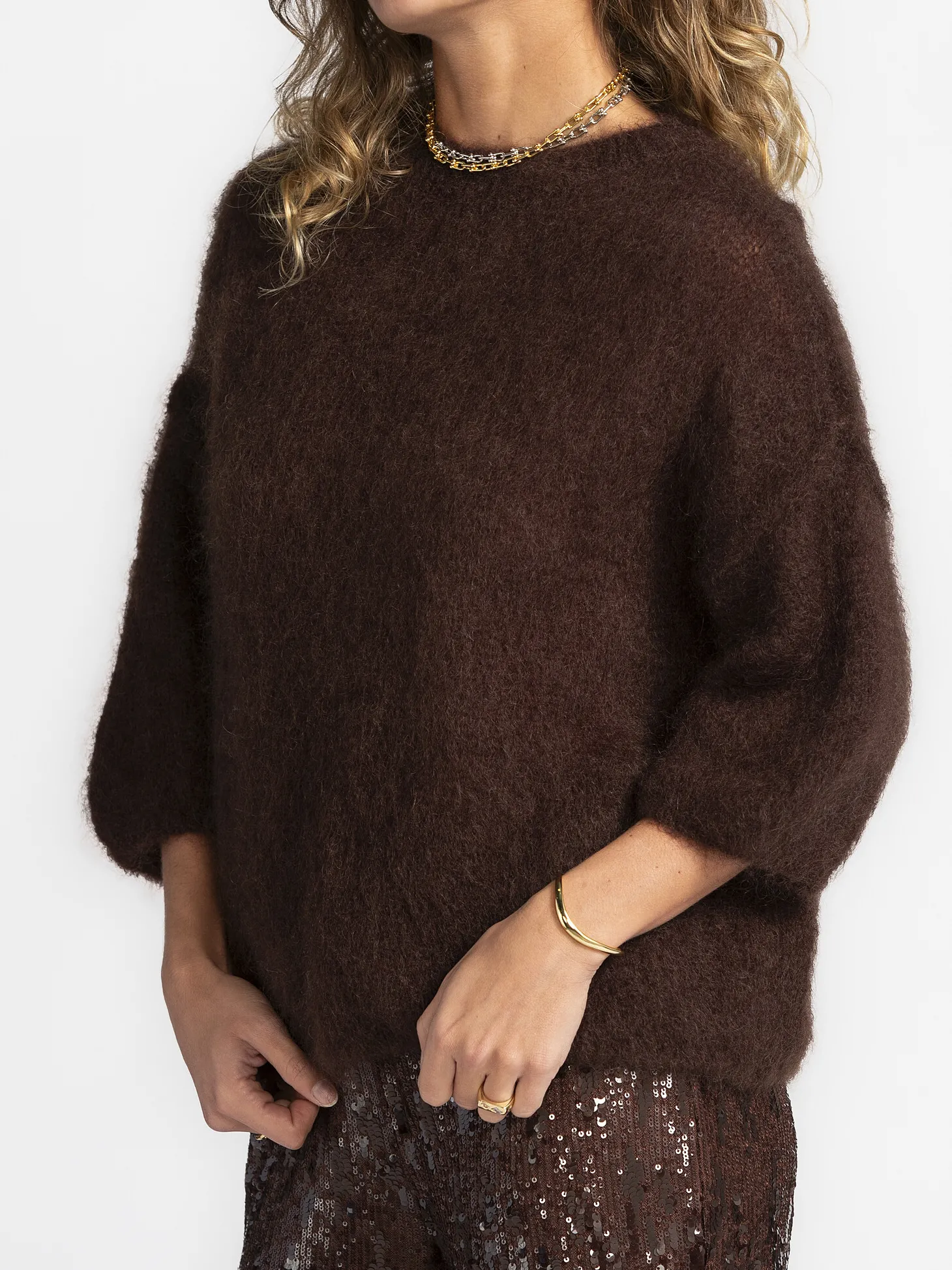 Le Marais Oversized Trui Stella Dark+Brown Fashion