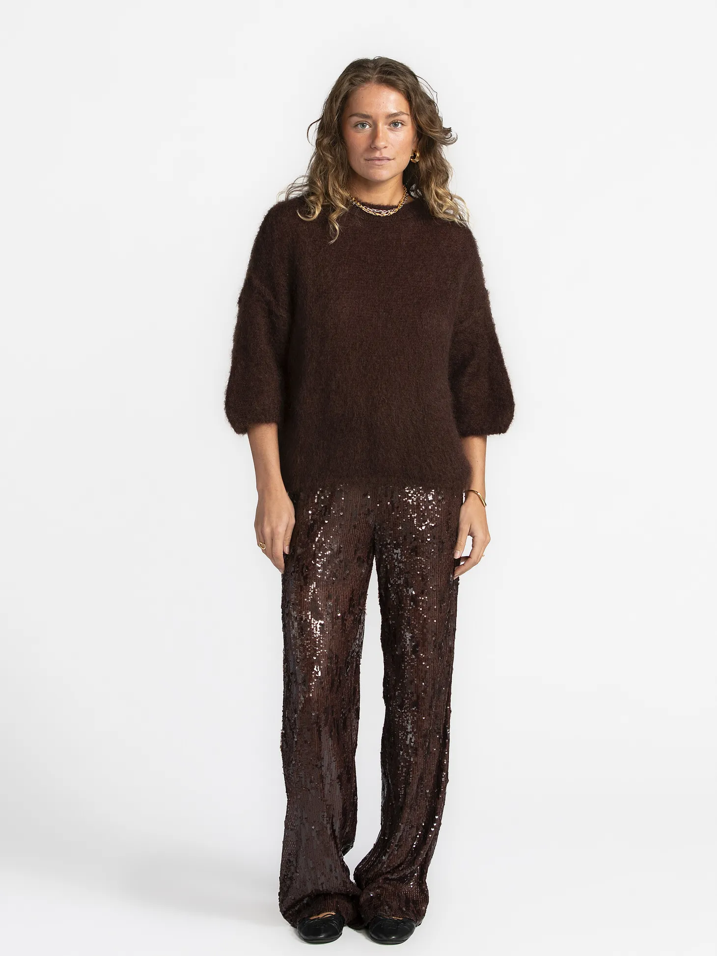 Le Marais Oversized Trui Stella Dark+Brown Fashion