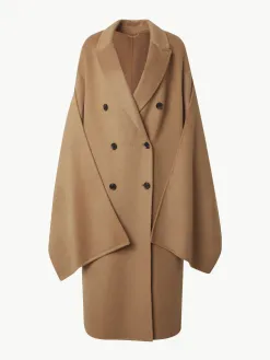 Edited Oversized Wollen Jas Carter Camel Online