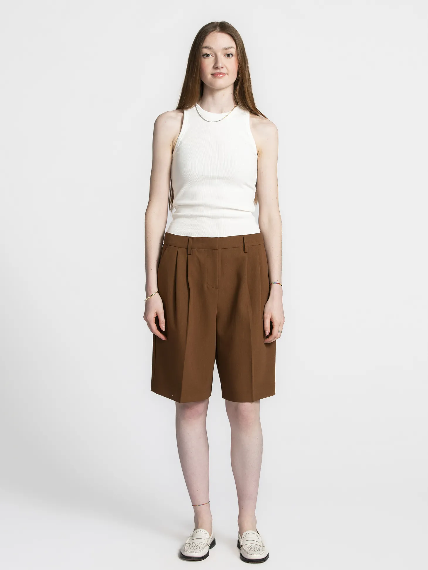 Les Soeurs Racerback top Kaila White Clearance