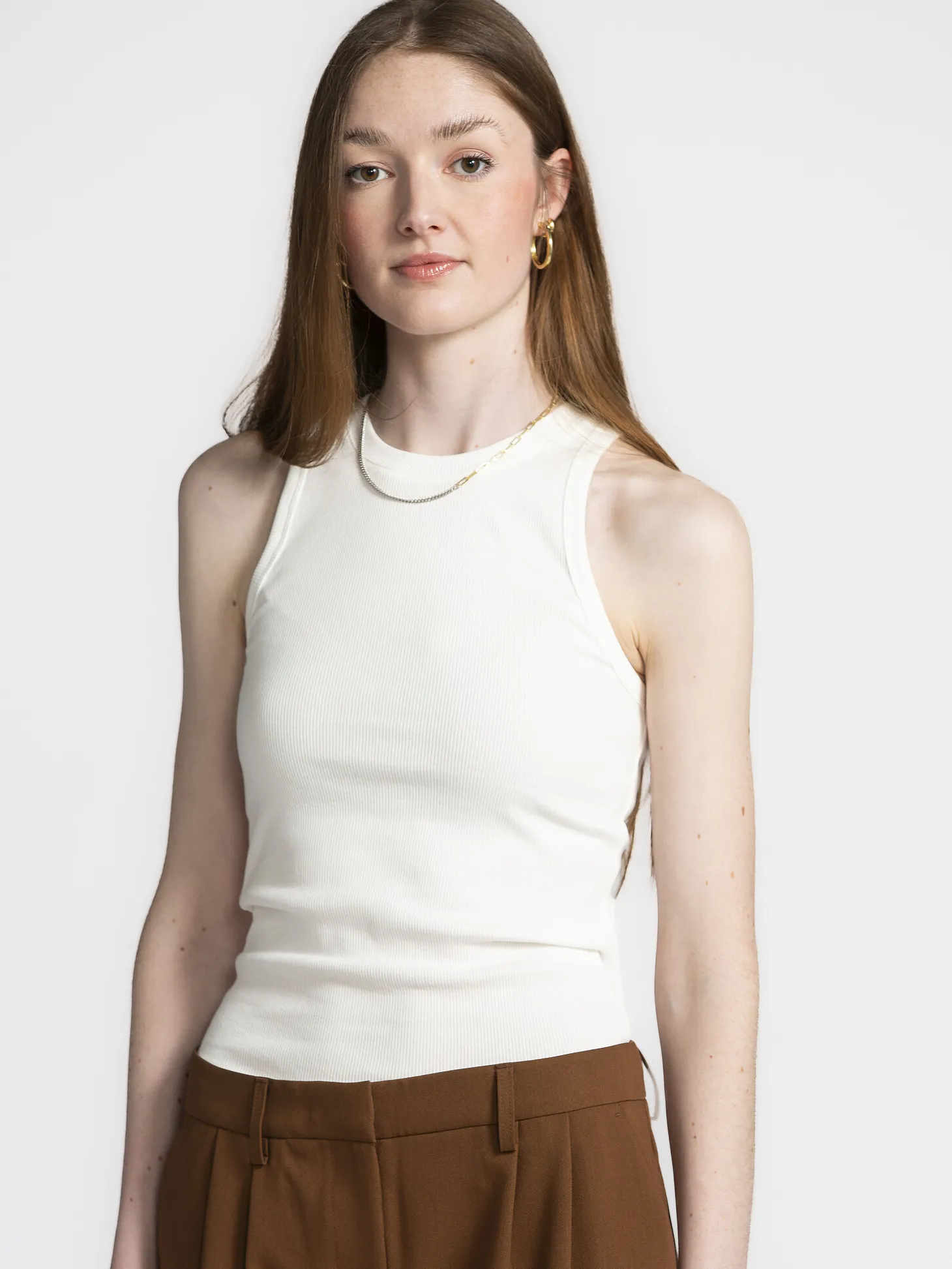 Les Soeurs Racerback top Kaila White Clearance