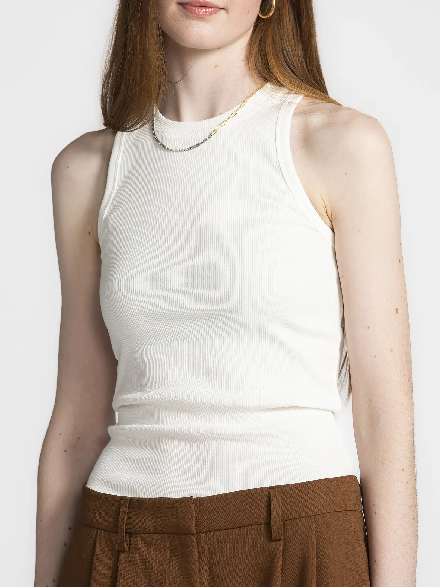 Les Soeurs Racerback top Kaila White Clearance