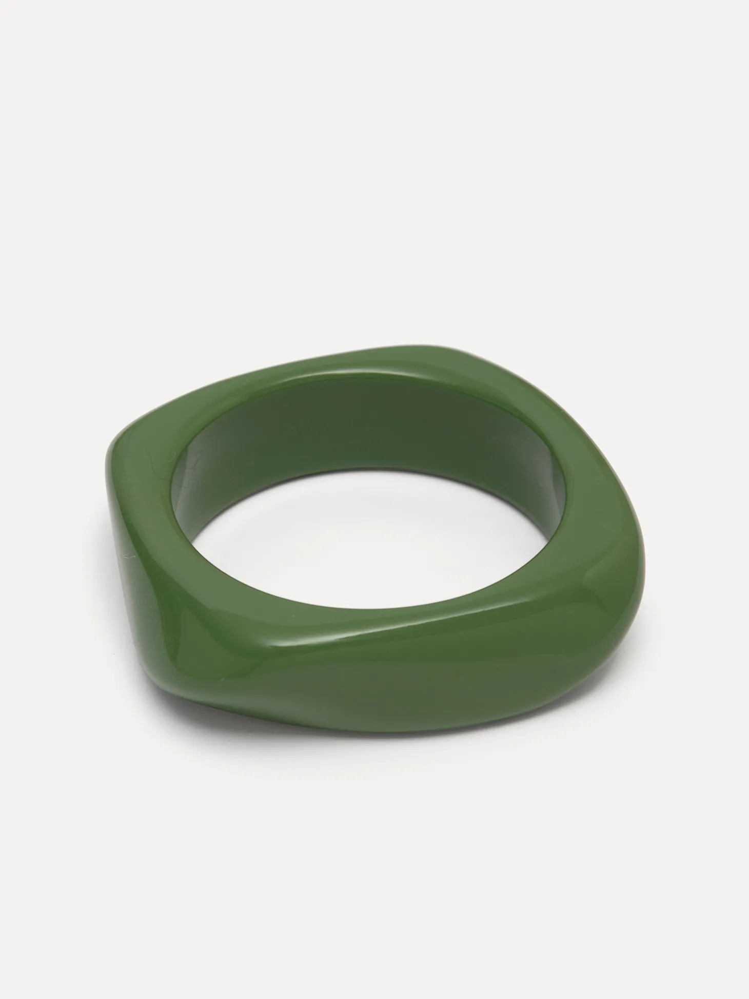 Les Soeurs Resin bangle armband rectangle Green Discount