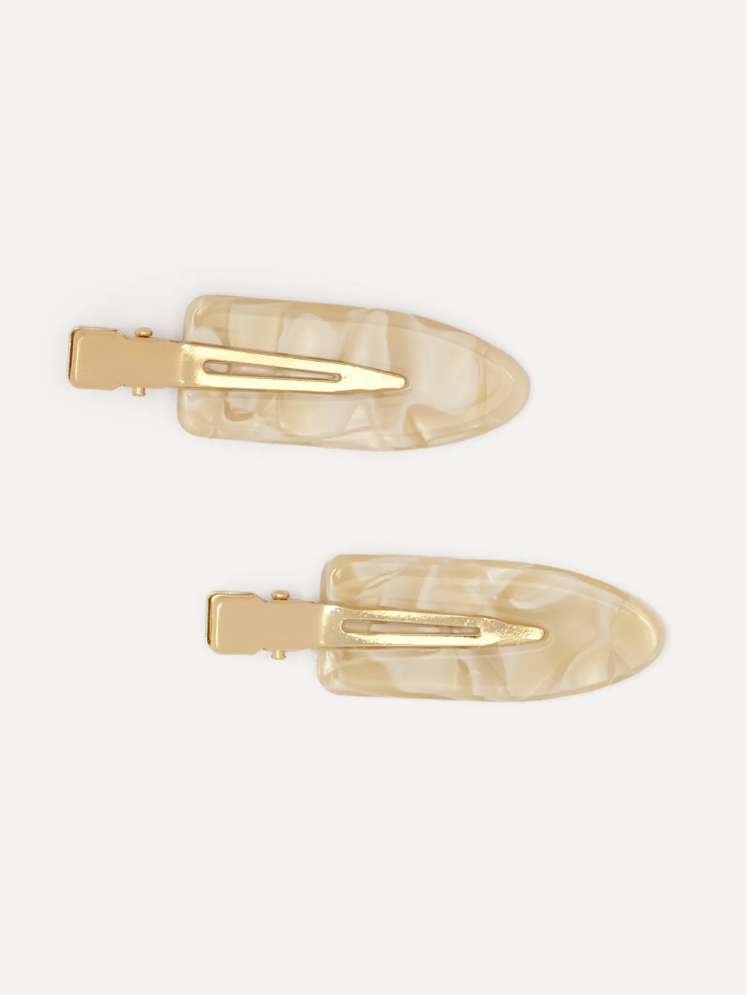 Les Soeurs Resin clips GRWM White+Cream Best