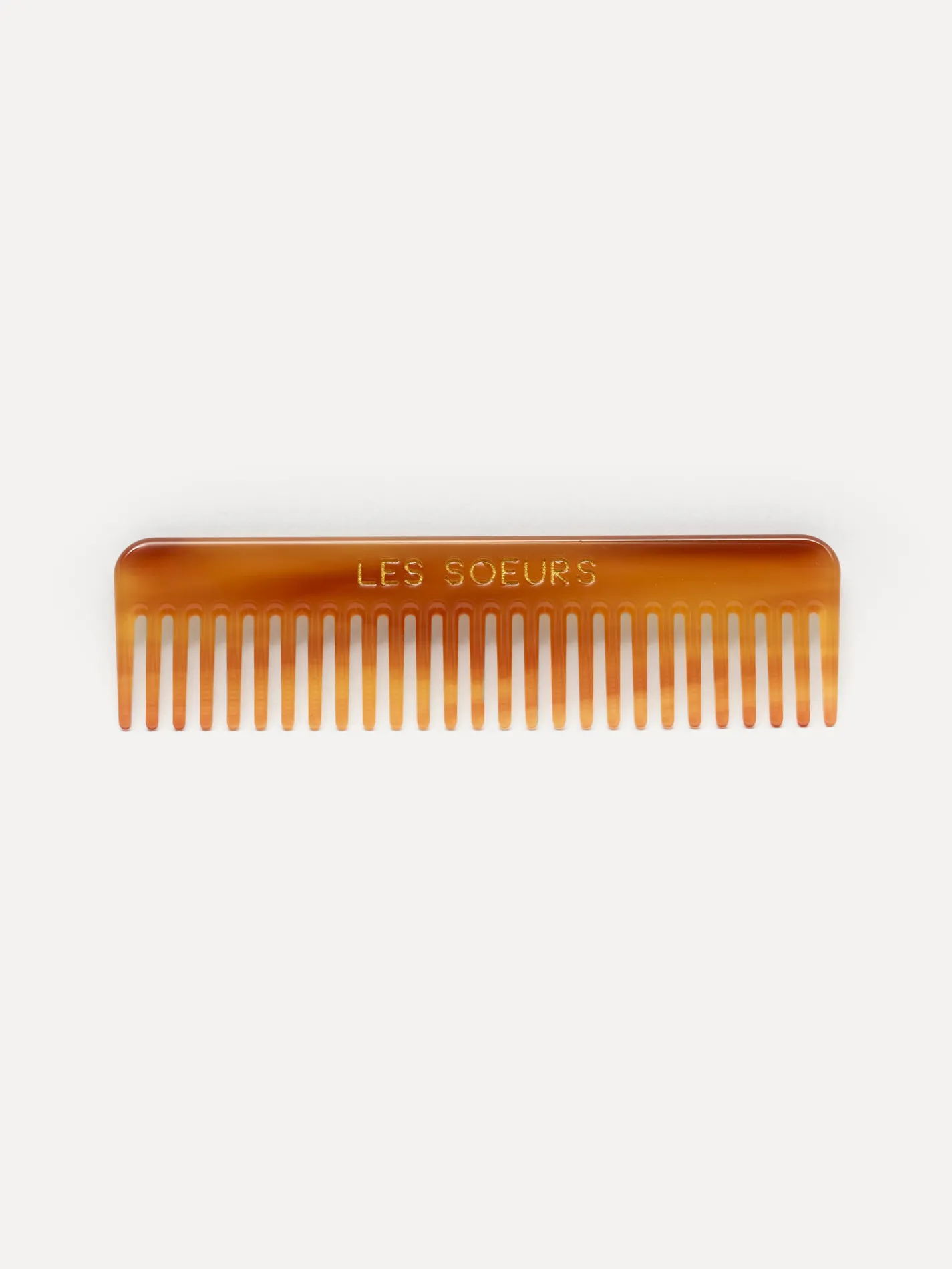 Les Soeurs Resin haarkammetje Amber Clearance