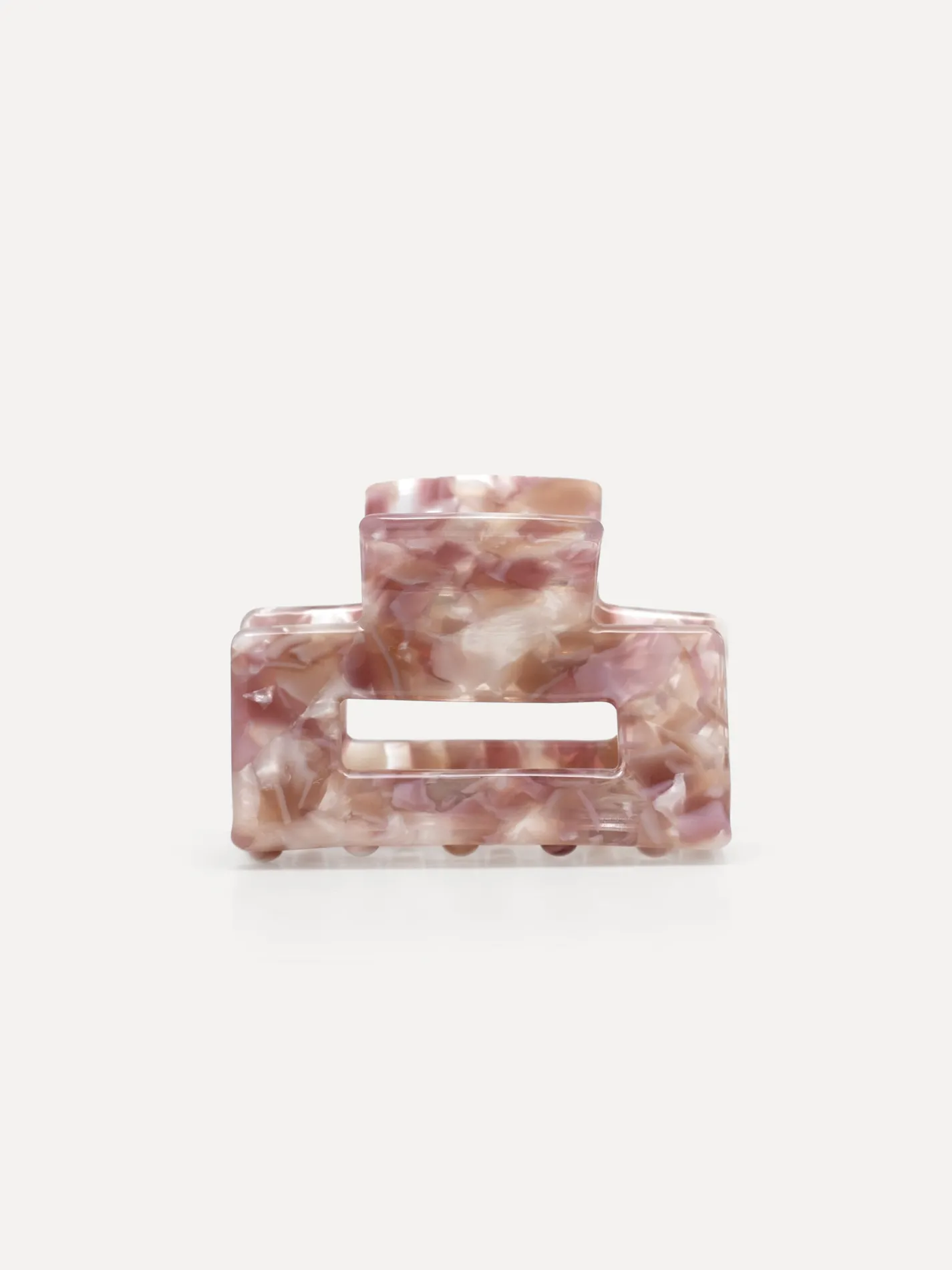 Les Soeurs Resin haarspeld rechthoekig Pink+White New