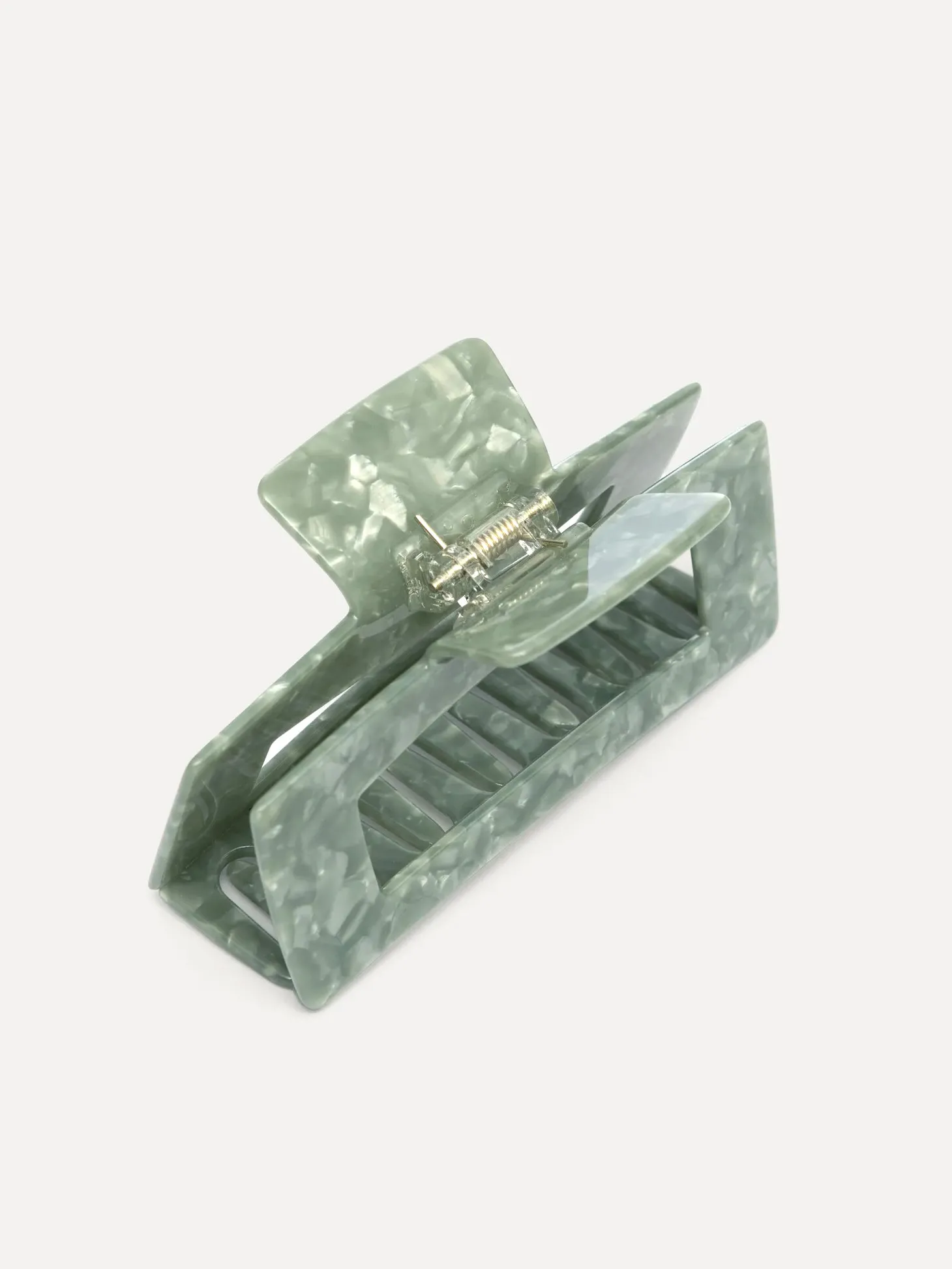 Les Soeurs Resin haarspeld rechthoekig Jade Sale
