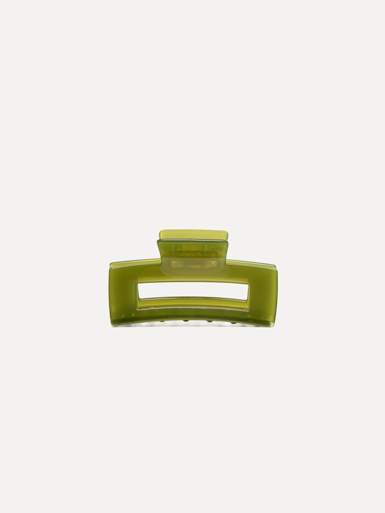 Les Soeurs Resin haarspeld rechthoekig Khaki Sale