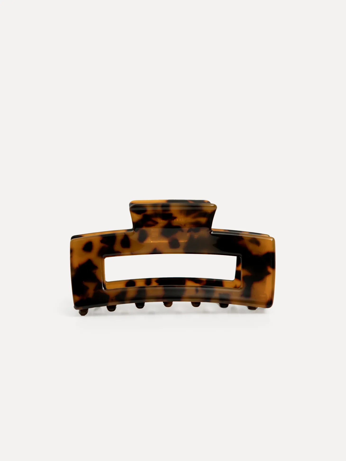 Les Soeurs Resin haarspeld rechthoekig Dark+Tortue Outlet