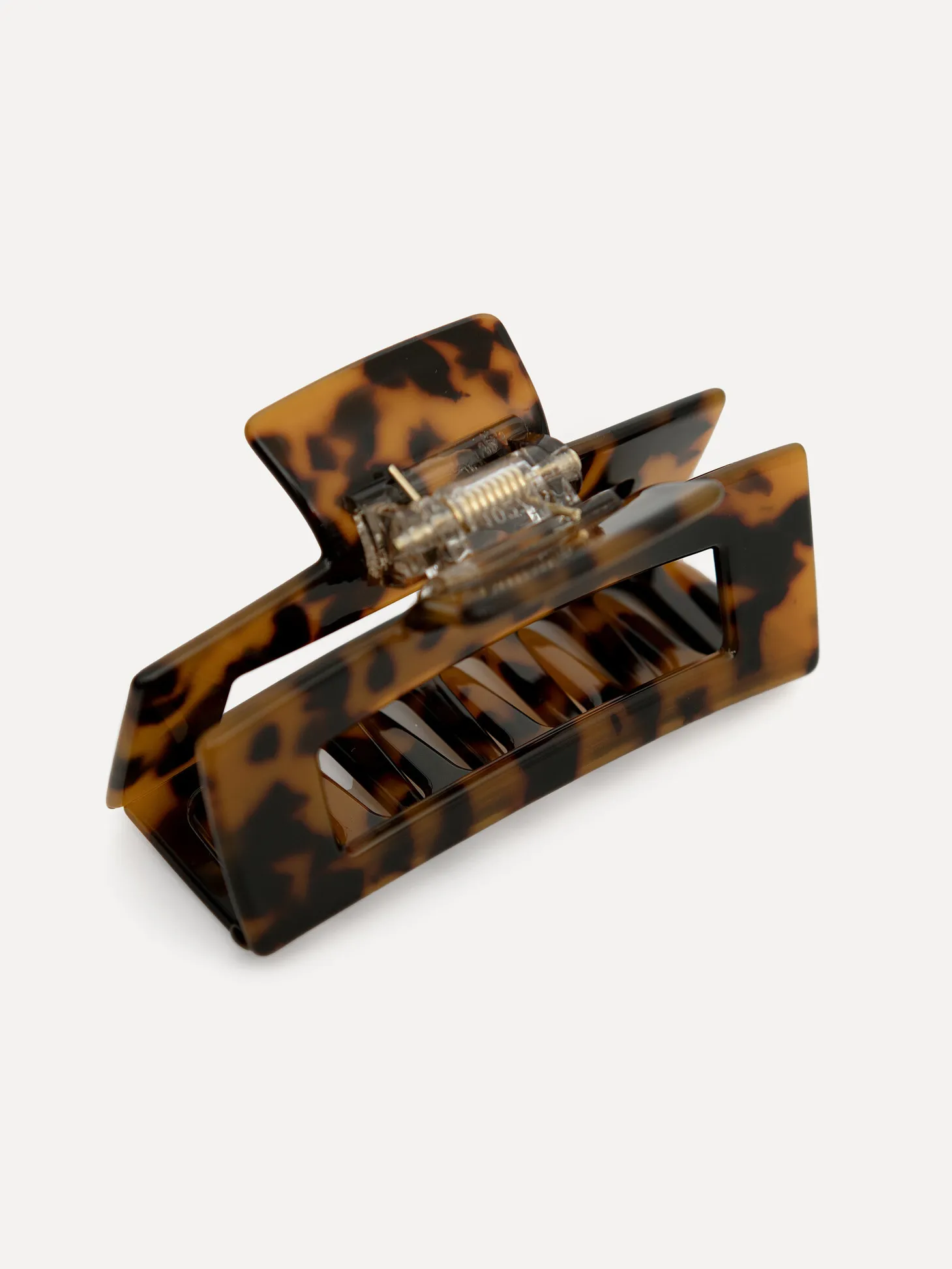 Les Soeurs Resin haarspeld rechthoekig Dark+Tortue Outlet