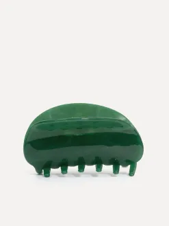 Les Soeurs Resin Hair Clip Shell Green Online
