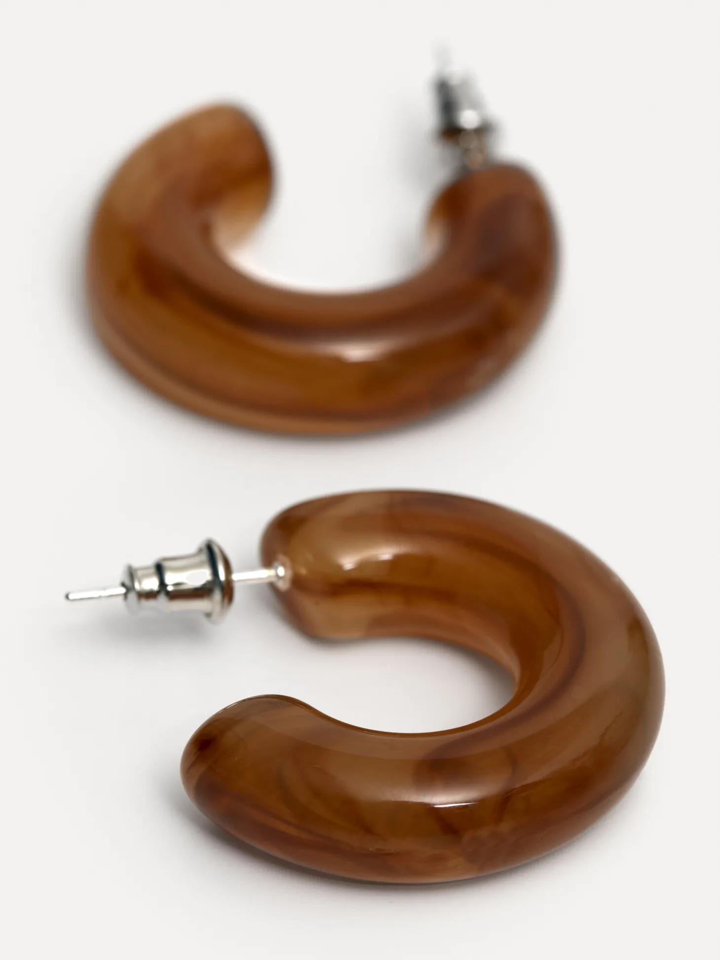 Les Soeurs Resin oorbellen set Melany Amber Discount