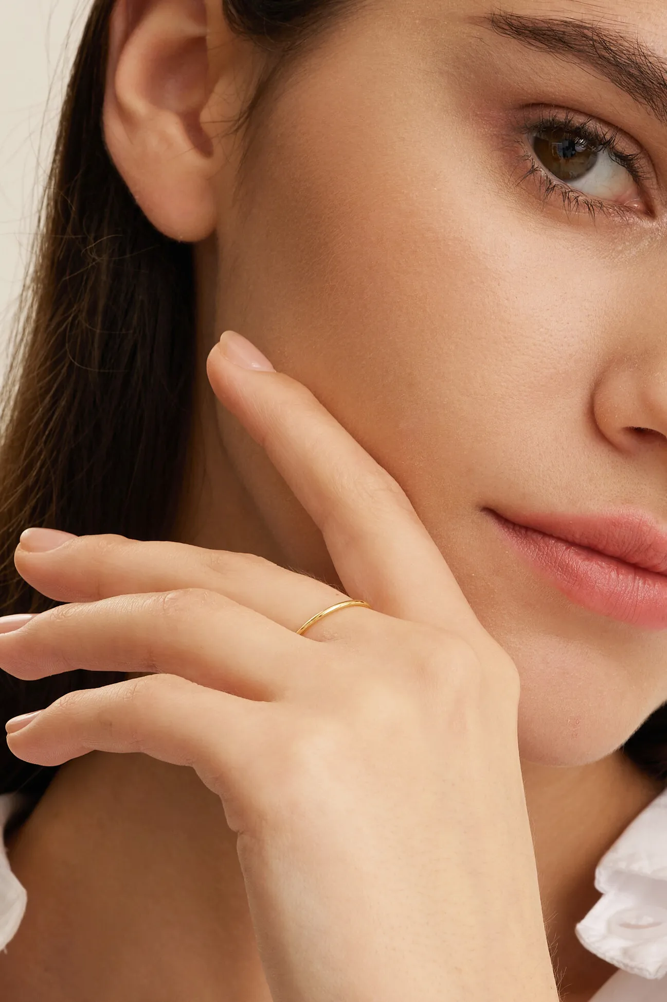 Les Soeurs Ring Cecilia Gold Clearance