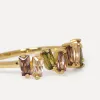 Les Soeurs Ring Chloe Baguette Multi Gold Online