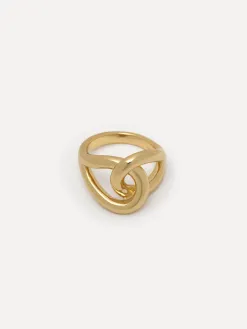 Les Soeurs Ring Claire Knot Gold Hot