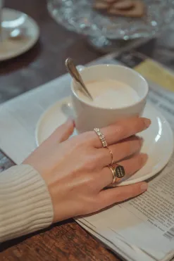 Les Soeurs Ring Gilda Mon Coeur Gold Clearance