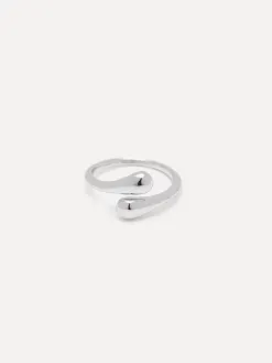 Les Soeurs Ring Gilda Waterdrops Silver New