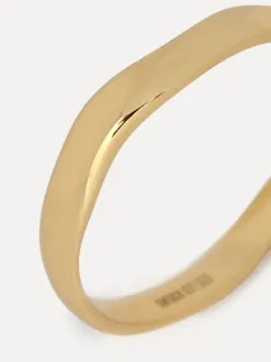 Les Soeurs Ring Ginette Flowy Band Gold New