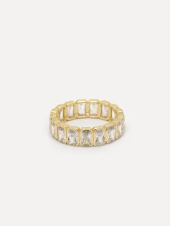 Les Soeurs Ring Gioia Baguette Gold New