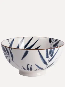Gusta Schaal Bamboe BlauwWit New