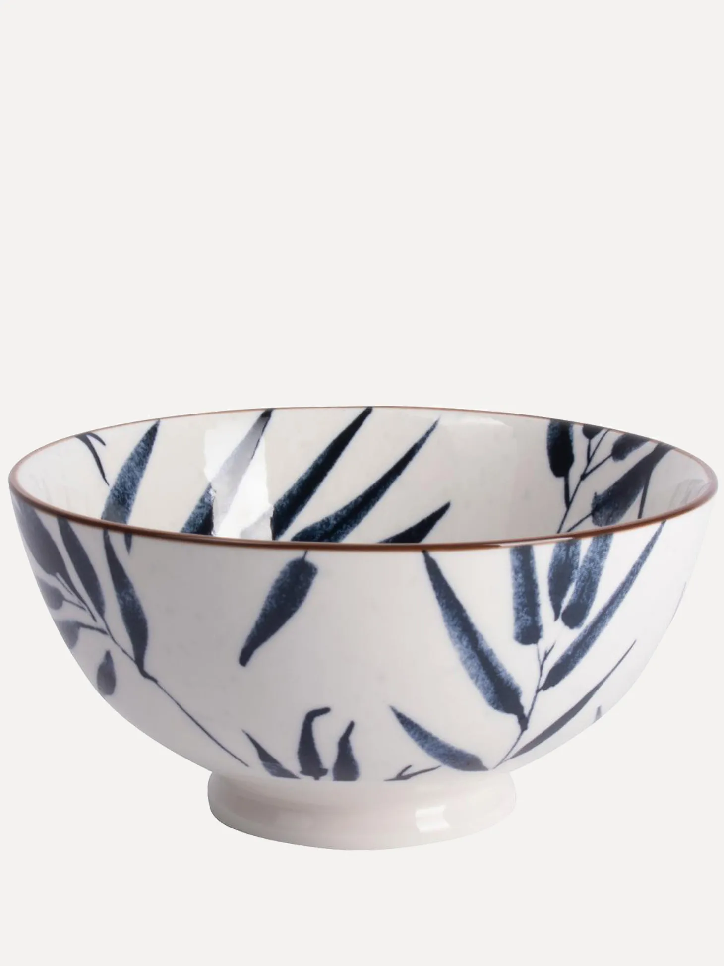 Gusta Schaal Bamboe BlauwWit New