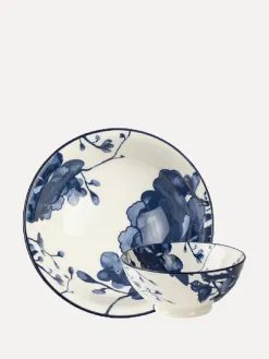 Gusta Schaaltje Peony BlauwWit Outlet